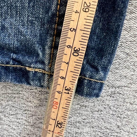 Aeropostale Jeans Men Size 29x3* Blue Driggs Slim Bootcut Distressed Cotton - Picture 11 of 14